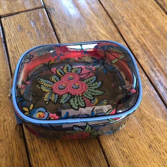 NWT Tory Burch floral clear cosmetic travel pouch - Picture 5 of 6